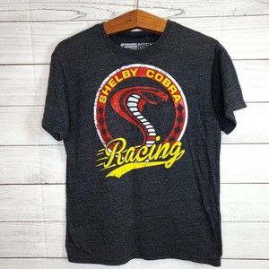 Shelby Cobra Racing Men's Gray Graphic T-Shirt Size Medium